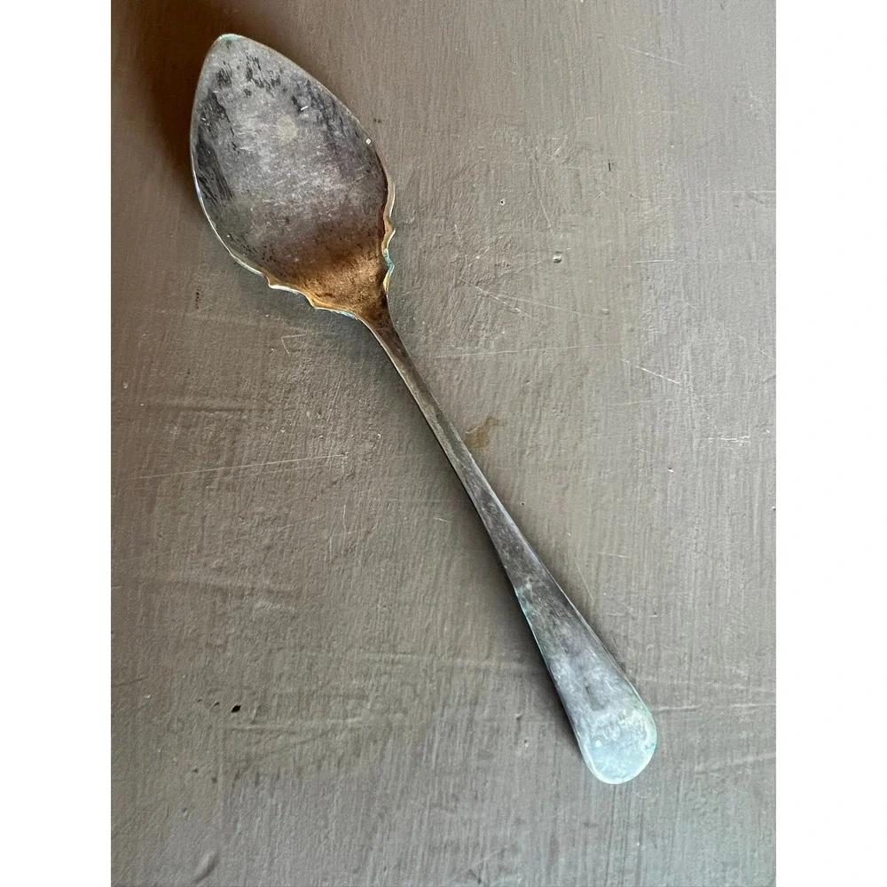Vintage EPNS Silver Plated Salt Spoon 5